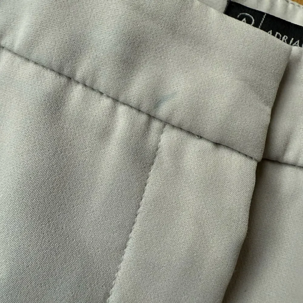 Adrianna Papell Ivory Cream Straight Leg Trousers Pants Size 14 Office Career - Picture 3 of 10